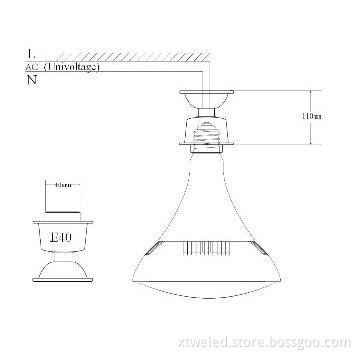 LG Chip highbay led 8100LM 90W